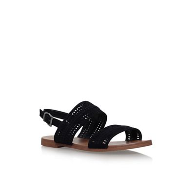 Black richelle flat sandals